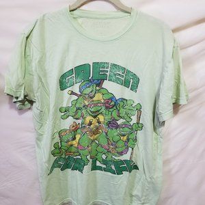 Vintage TMNT Green For Life Graphic Tee